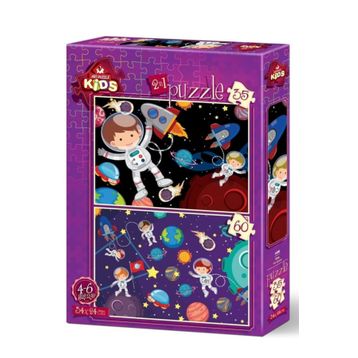 Art Puzzle Uzay 2'li 35+60 Parça Puzzle