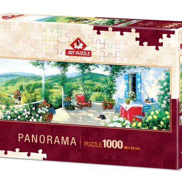 Art Puzzle Verandadaki Misafir Panorama 1000 Parça Puzzle