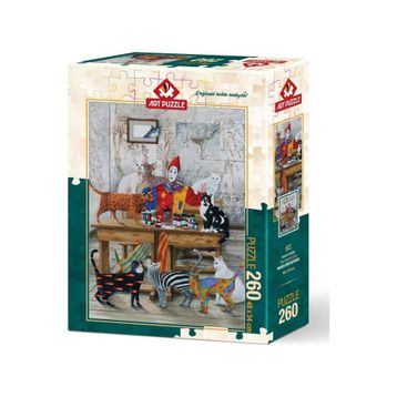 Art Renkli Kediler 260 Parça Puzzle