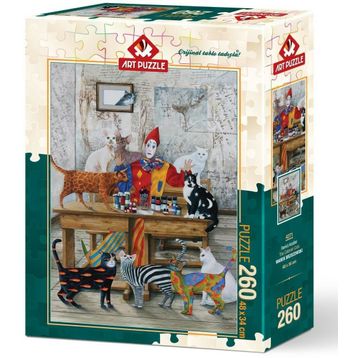 Art Renkli Kediler 260 Parça Puzzle