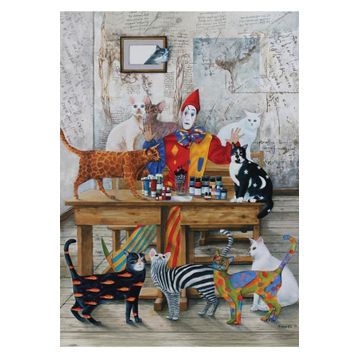 Art Renkli Kediler 260 Parça Puzzle