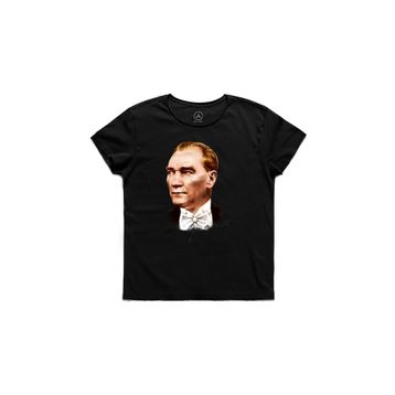 Art T-shirt ART00071WE Atatürk Portre Siyah Erkek T-shirt