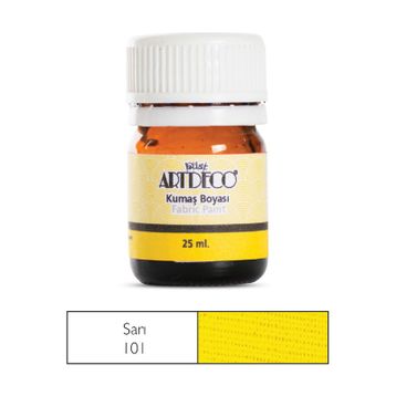 Artdeco 010A 101 Sarı 25 ml Kumaş Boyası
