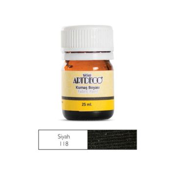 Artdeco 010A 118 Siyah 25 ml Kumaş Boyası