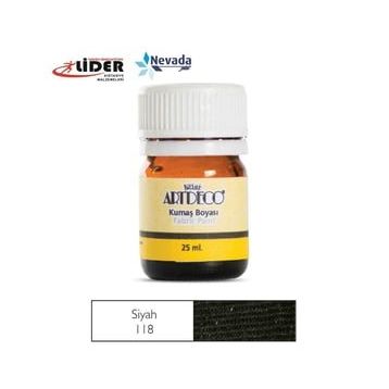Artdeco 010A 118 Siyah 25 ml Kumaş Boyası