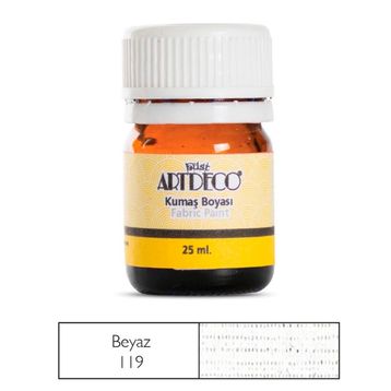 Artdeco 010A 119 Beyaz 25 ml Kumaş Boyası