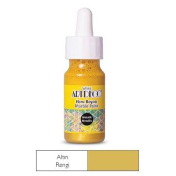 Artdeco 017B 21 Metalik Altın 30 ML Ebru Boyası