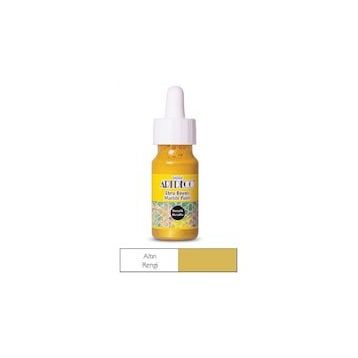 Artdeco 017B 21 Metalik Altın 30 ML Ebru Boyası