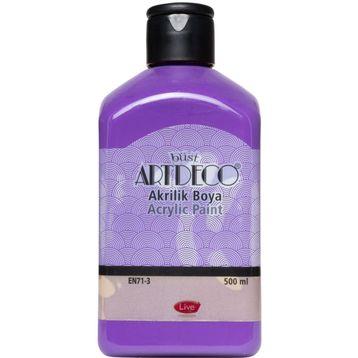 Artdeco 070L-3608 500 ml Mor Akrilik Boya