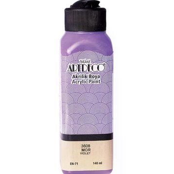 Artdeco 070R-3608 Mor 140 ml Akrilik Boya