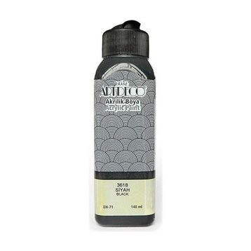 Artdeco 070R-3618 140 ml Siyah Akrilik Boya