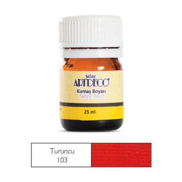 Artdeco 103 Turuncu 25 ml Kumaş Boyası