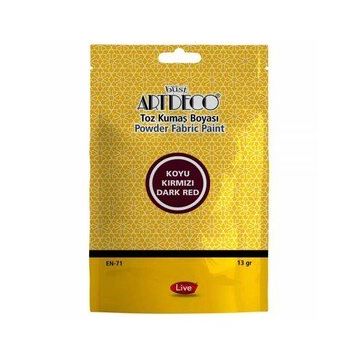 Artdeco 13 gr Koyu Kırmızı 1107 Toz Kumaş Boyası