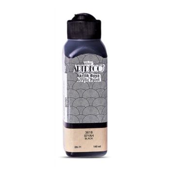 Artdeco 140 ml Siyah Akrilik Boya