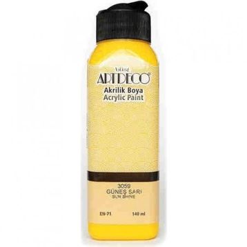 Artdeco 140ml Güneş Sarı Akrilik Boya
