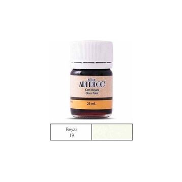 Artdeco 19 Beyaz 25 ml Öğrenci Tipi Cam Boyası