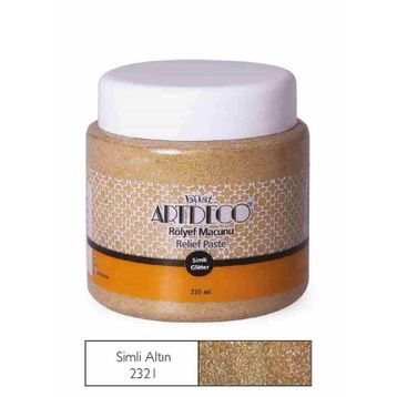 Artdeco 220 ml Altın 2321 Simli Rölyef Macunu