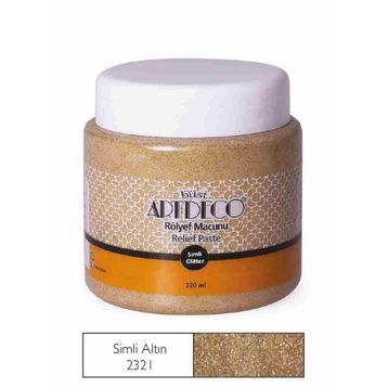 Artdeco 220 ml Altın 2321 Simli Rölyef Macunu