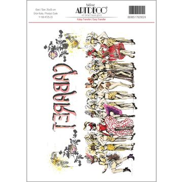 Artdeco 23 Desen 25x35 cm Kolay Transfer