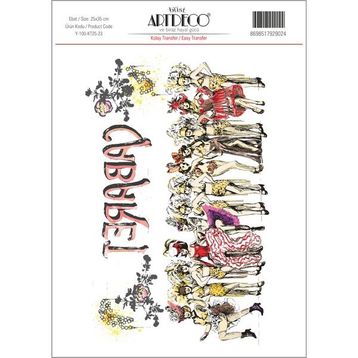 Artdeco 23 Desen 25x35 cm Kolay Transfer
