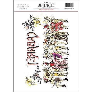 Artdeco 23 Desen 25x35 cm Kolay Transfer