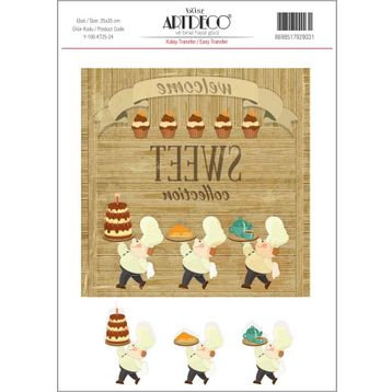 Artdeco 24 Desen 25x35 cm Kolay Transfer