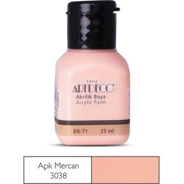 Artdeco 25ml Açık Mercan Akrilik Boya