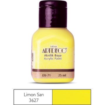 Artdeco 25ml Limon Sarı Akrilik Boya
