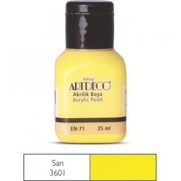 Artdeco 25ml Limon Sarı Akrilik Boya