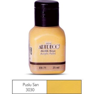 Artdeco 25ml Puslu Sarı Akrilik Boya