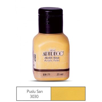 Artdeco 25ml Puslu Sarı Akrilik Boya