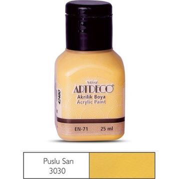 Artdeco 25ml Puslu Sarı Akrilik Boya