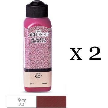 Artdeco 2'li 140 ml Şarap Akrilik Boya