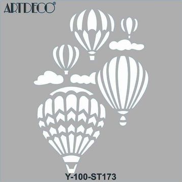 Artdeco 30x30 cm Balonlar 173 Stencil