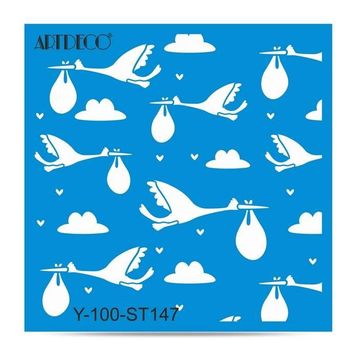 Artdeco 30x30 cm Leylekler 147 Stencil