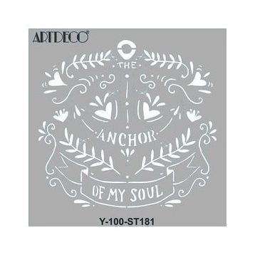 Artdeco 30x30 cm Ruhun Çıpası 181 Stencil
