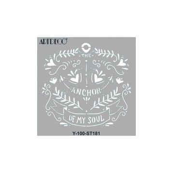 Artdeco 30x30 cm Ruhun Çıpası 181 Stencil