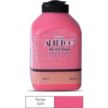 Artdeco 3604 Pembe 500 ml Akrilik Boya