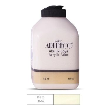 Artdeco 3646 Krem 500 ml Akrilik Boya