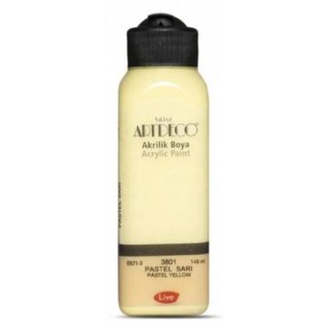 Artdeco 3801 140 ml Pastel Sarı Akrilik Boya