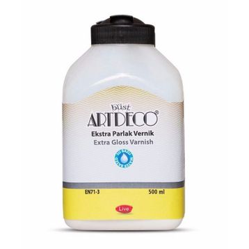 Artdeco 500 ml Su Bazlı Ekstra Parlak Vernik