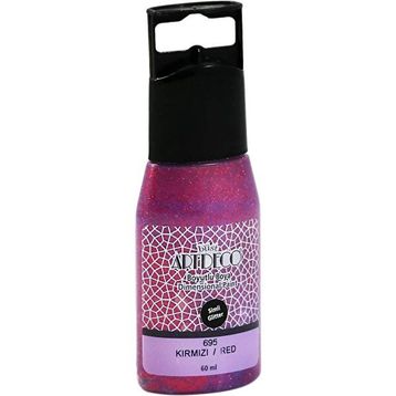Artdeco 60 ml Kırmızı Simli Boyutlu Boya
