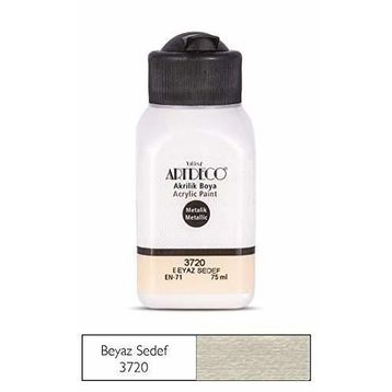 Artdeco 75 ml Beyaz Sedef Metalik Akrilik Boya