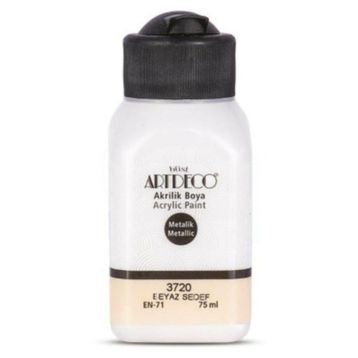 Artdeco 75 ml Beyaz Sedef Metalik Akrilik Boya