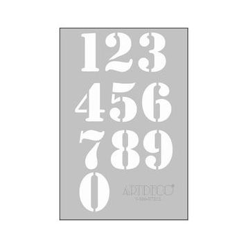 Artdeco A4 Sayılar 212 Stencil Boyama Şablonu