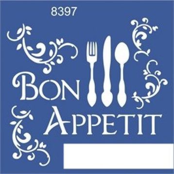 Artdeco Afiyet Olsun 135 30x30 cm Stencil