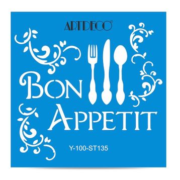 Artdeco Afiyet Olsun 135 30x30 cm Stencil