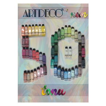 Artdeco Akriliğin 50 Tonu 50x140 ml Mega Boya Seti