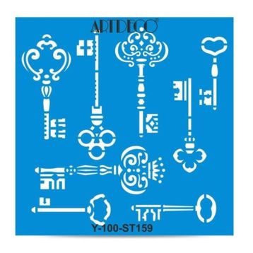 Artdeco Anahtarlar 159 30x30 cm Stencil