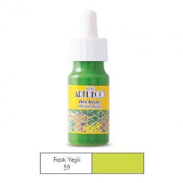Artdeco Damlalıklı 30ml Fıstık Yeşili Ebru Boyası